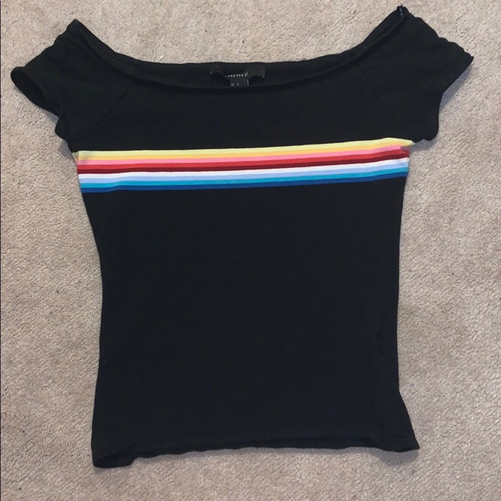 off the shoulder crop top!